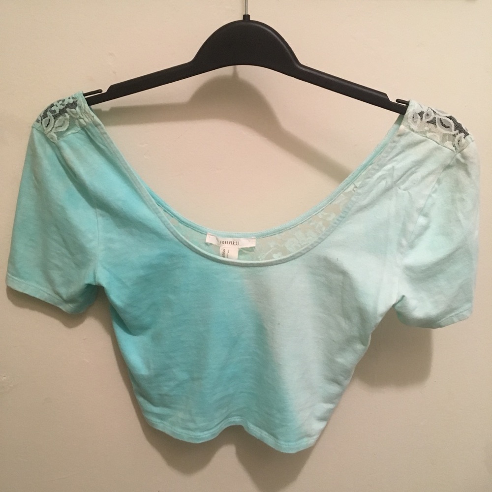 Forever 21 Blue Crop Top